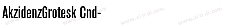 AkzidenzGrotesk Cnd字体转换